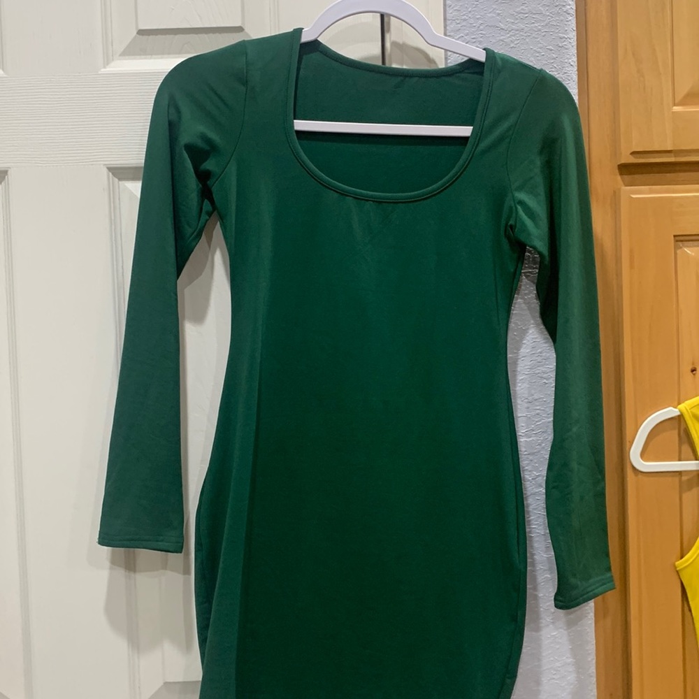 Long sleeve dress Green Small